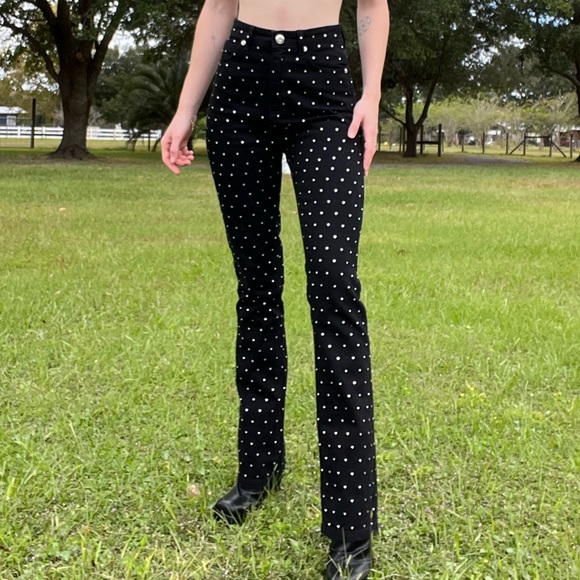 Gianni Bini Denim - NWT High Waisted Rhinestone Jeans